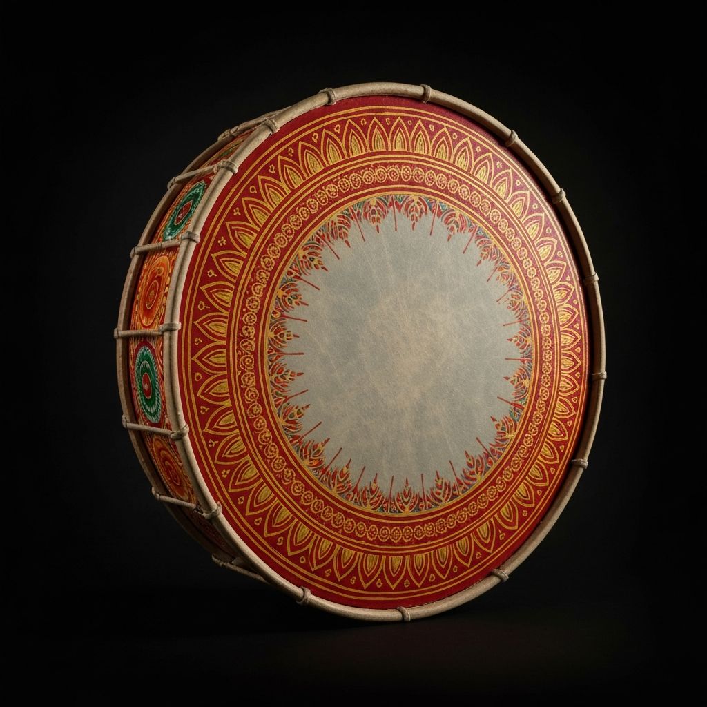 Custom traditional banjo drum head design